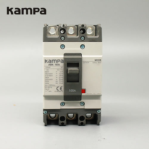 Molded Case Circuit Breakers Kampa ABN 103C 3P AC600V/DC250V MCCB