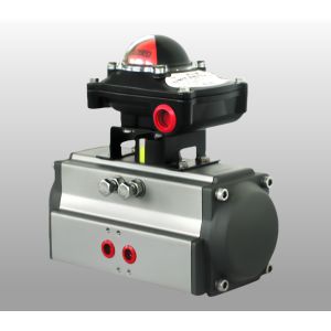 China Hard Anodized Aluminum Alloy Pneumatic Valve Actuator With Limit Switch Box on sale