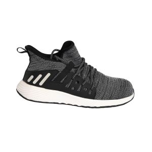 Shock Absorption Function Fly Knit Breathable Shoe with Lace-up and EVA Insole