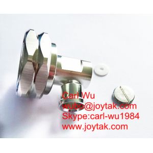 Quality DIN 7/16 connector male plug solder type for 1-1/4&quot; coaxial cable all brass made in china high quality pim -155dbc for sale