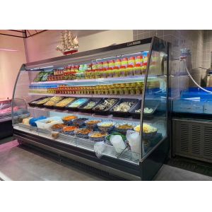 Semi Vertical Open Display Cabinet With Remote Condensing Unit 1500mm Heigh