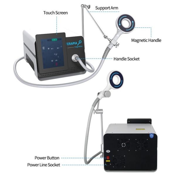 Physiotherapy Electromagnetic Therapy Machine Air Cooling Pain Relief Treatment Device