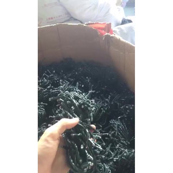 Buy 300 LED Warm White Christmas Lights Outdoor Waterproof Dark Green Wire Christmas Tree Plug in Twinkle Fairy String Lights at wholesale prices