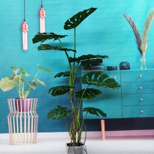 Monstera Artificial Green Plant Hall Living Room Bonsai Landscape wind