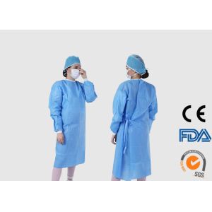 Eco Friendly Material Blue Disposable Coveralls With CE / ISO Certification
