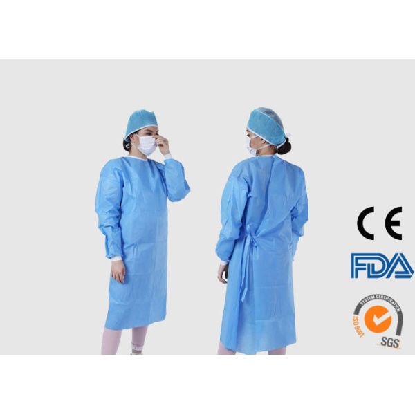 Buy Eco Friendly Material Blue Disposable Coveralls With CE / ISO Certification at wholesale prices