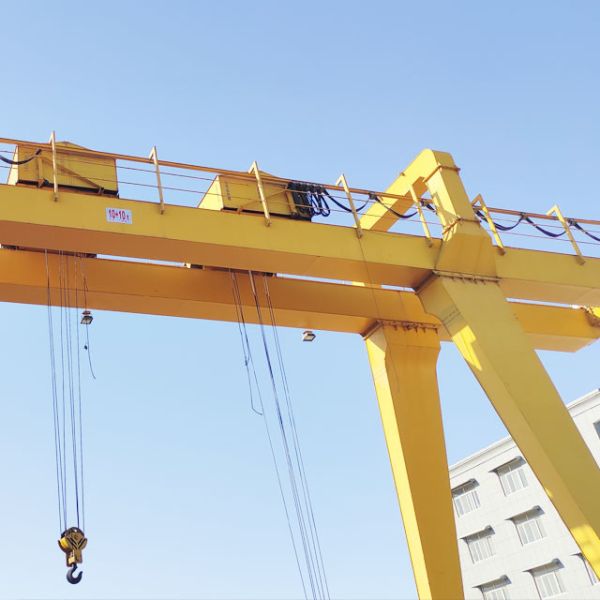 Buy Wire Rope Remote Control Double Girder Gantry Crane With Trolley at wholesale prices