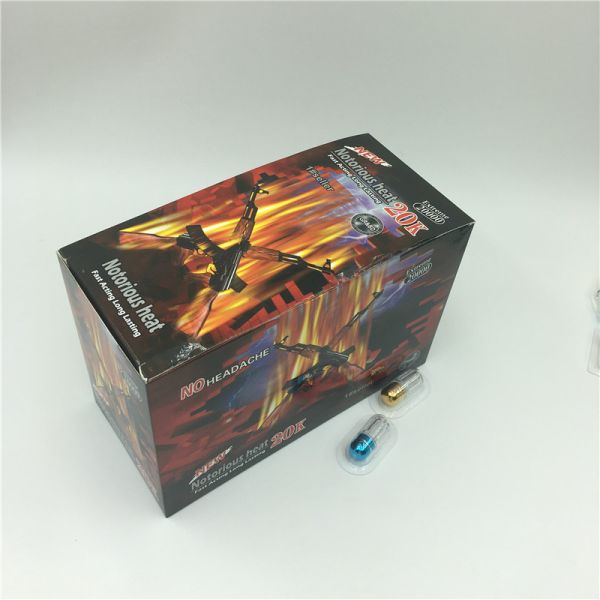 Fly Male Energy Enhancer Blister Paper Card Gule Double Hole Packing Material For Capsule