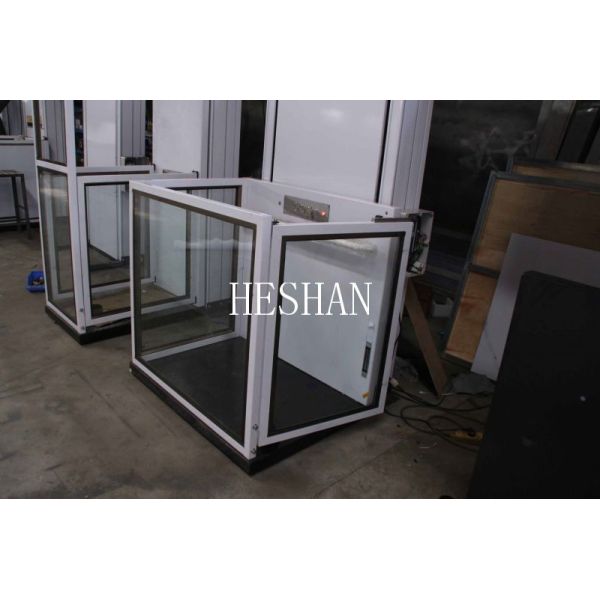 Panoramic Handicap Home Lift Elevator Hydraulic Low Noise For Villa