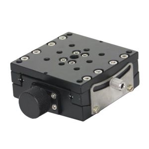 15 Degrees Adjustment Manual Microscope Stage Arc Swing Platform Worm Gear And