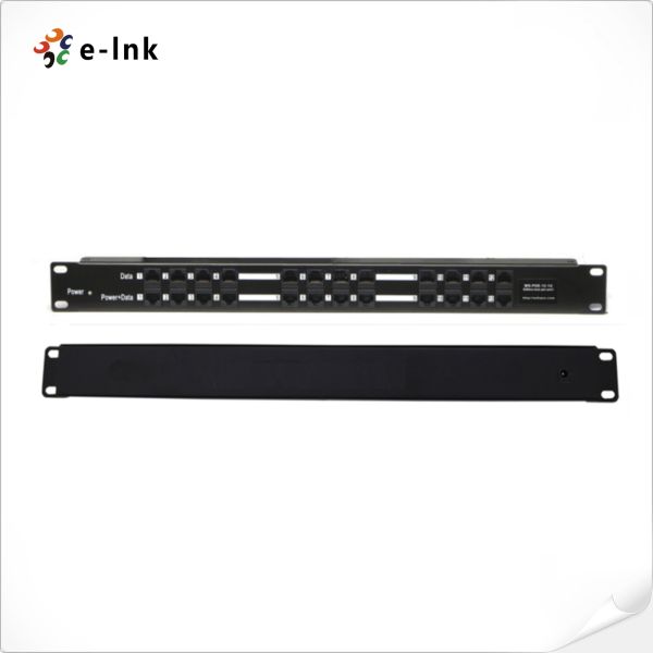Buy 12-Port 1U Rack Mount Passive PoE Injector with Power couples: 4.5 (positive pole) / 7.8 (negative pole)  at wholesale prices