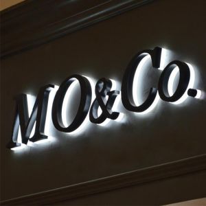 OEM ODM Restaurant Sign Board Advertising Reverse Channel Letters