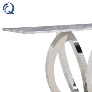 Elegant Marble SS Console Table 120x40x80cm Long Lasting Wear