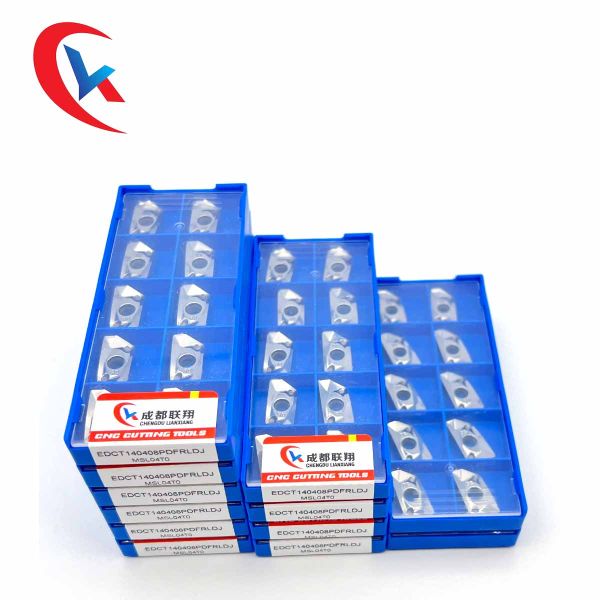 EDCT140408PDFRLDJ Light Processing High Finish High Life Carbide Inserts For Aluminum