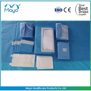 OEM SMS Laparotomy Drape Hospital Laparoscopy Drape Kit
