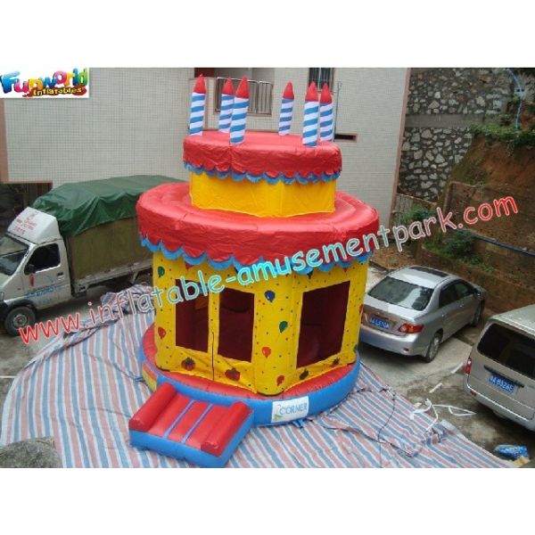 Buy Kids Birthday Inflatable Commercial Bouncy Castles , Jumping Bounce House at wholesale prices