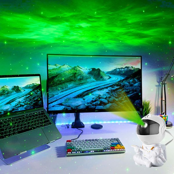 5V 1A RGB Room Space Star Projector Rotatable For Birthday Party