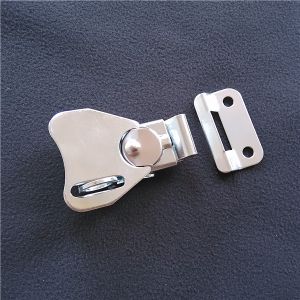 Small Twist latch with keeper plate.Padlockable. Zinc finish.Rohs