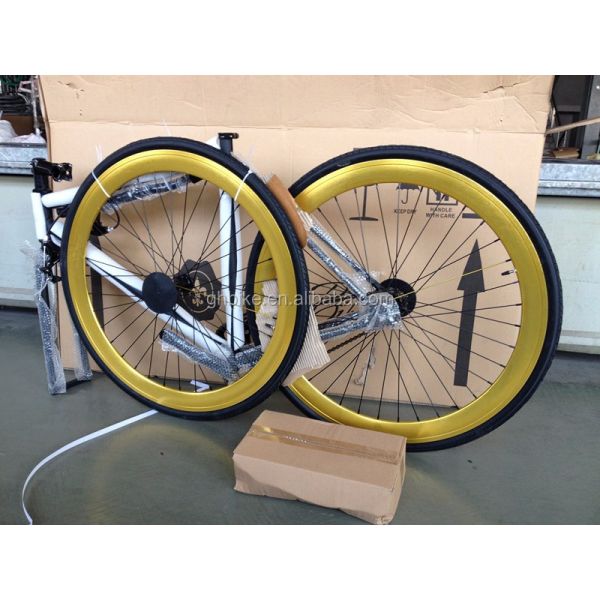 Quando Hub 700C Colorful Fixed Gear Bike with Kenda 700*28C Tires and Sealed Bearings