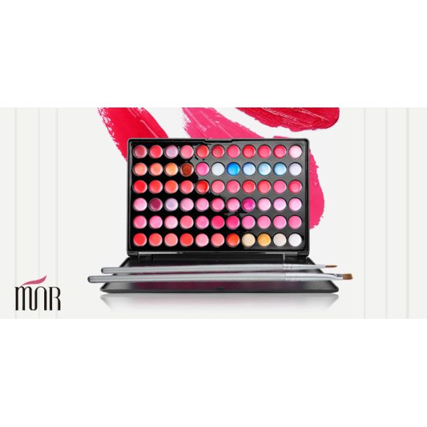 Silver Long Lasting Lip Liner Brush Blending Makeup Brush With Copper Ferrule