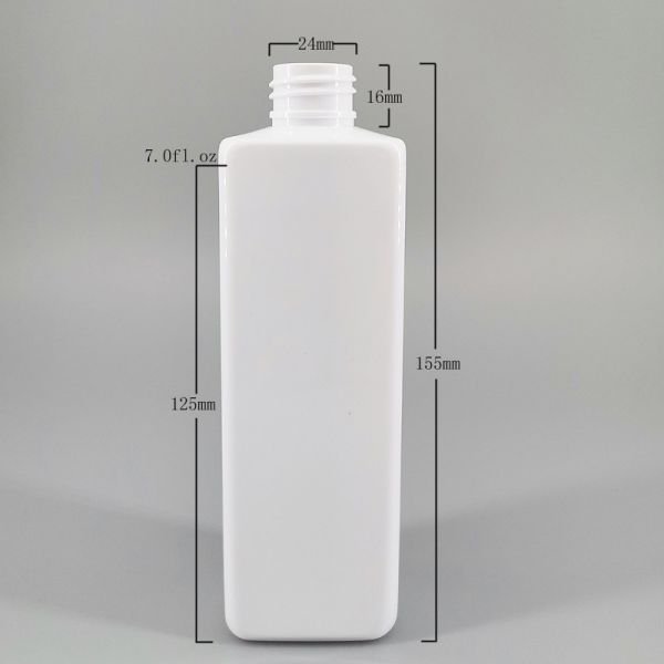 PET Plastic 24mm 6.7oz Shampoo Pump Bottles
