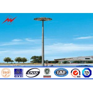 Three sections 20M Octagonal High Mast Pole with platform no electric rasing