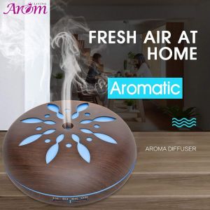 500ml Electric Aroma Diffuser wood Ultrasonic Air Humidifier cool Mist