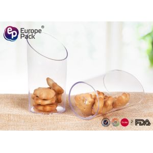 Quality 2 OZ Disposable Plastic Dessert Cup Small Round Clear Plastic Dessert Containers for sale