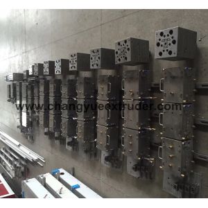 AC Motor Main Motor UPVC Window Profile Line with PVC WPC Raw Material