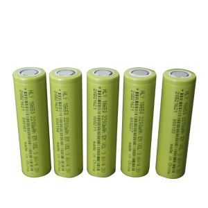 UN38.3 Cylindrical High Rate 18650 Cell Battery 3.6V Lithium Ion Battery 2200mah