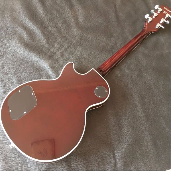 2017 line up custom 1959 R9 Tiger Flame LP Electric guitar,Chrome hardware,Chibson solid mahogany LP guitar