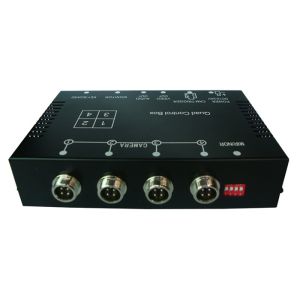 Realtime Video Audio Input 4 Channel Car DVR Recorder With Remote Controller