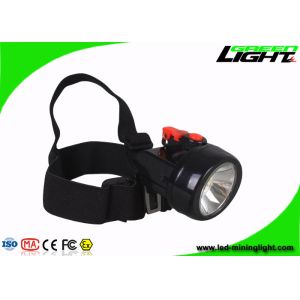 Flame - Resistant LED Mining Light , Portable Hard Hat Headlamp With Helmet