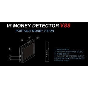 2019 newest ,mini Multi Infrared Fake Money Detector Machine High Accuracy V88