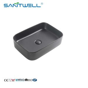 Chaozhou Suppliers Above Counter basin 2024 Vessel Sink Round Ceramic Basin Wall