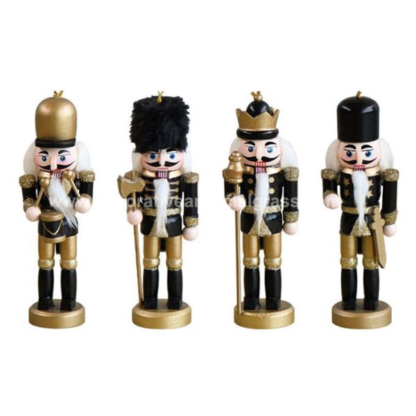 Buy 300g Custom Christmas Ornaments Wooden Soldier Nutcracker 4*13cm at wholesale prices