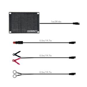 5w Solar Panel Trickle Charger For Car Charging Automobile Motorcycle Boat