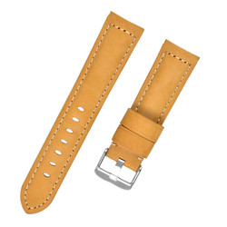 22mm 2 Piece Leather Buckle Strap OEM ODM Available