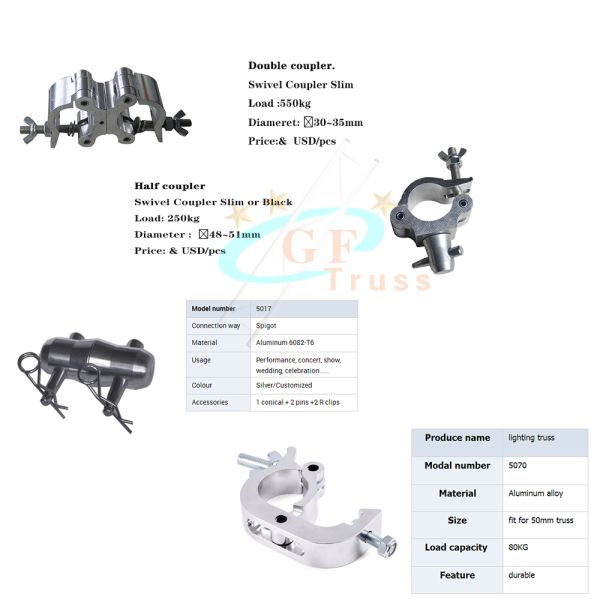 Best selling exhibition concert event aluminum stage truss accessories