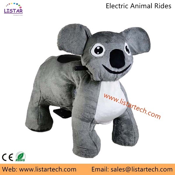 Coin Operated Motorized Animal Rides For Mall Coin Operated Plush Electric Bikes