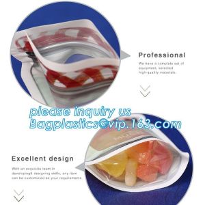 reusable Keeping Fresh Silicone Food preservation storage Bag with zipper for