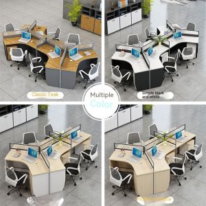 Commercial Office Cubicle Furniture Simple Wooden Desk with ISO9001/ISO14001