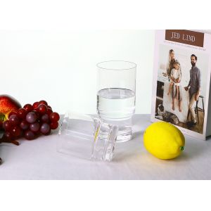 Hand Made 130mm Crystal Beer Glasses , 230ml Pint Beer Glasses