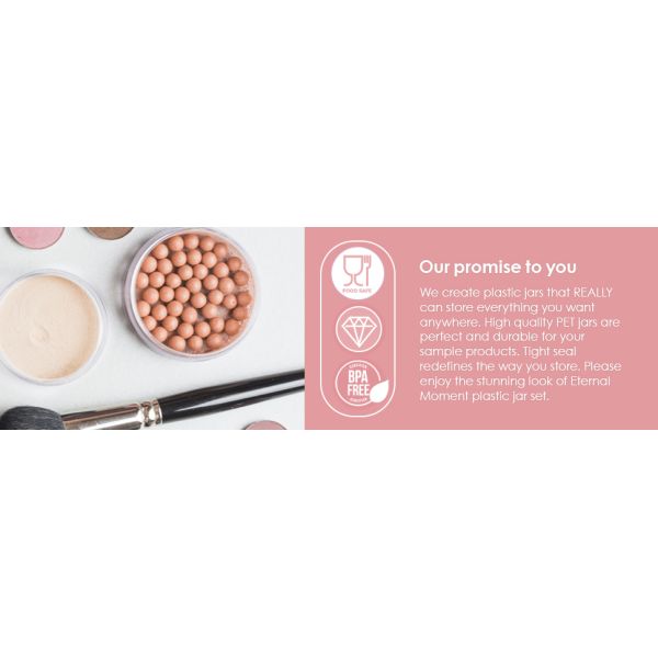 plastic jars with lids