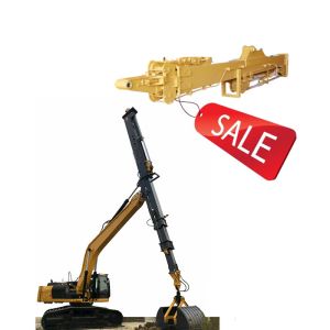Quality Excavator Section Telescopic Arm With Clamshell Bucket For Digging Deeper for sale