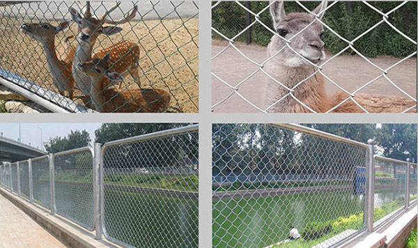 6cmx6cm Galvanized Chain Link Mesh Fencing , Cyclone Fence In Diamond Hole