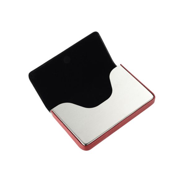 Buy Magnetic Debossing Closure Pu Card Case Aluminum Business Card Holder Digital Printing at wholesale prices