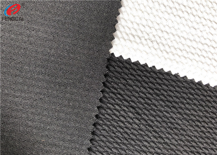 Stretch Jacquard Design Polyester Spandex Fabric , Knitted Bullet Fabric