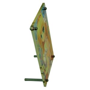 L shape acrylic advertising display stand menu display