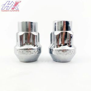 Wheel Lock Set 4+1 Key Auto Parts 7/16-20 Chrome Five Flower Lug Nut